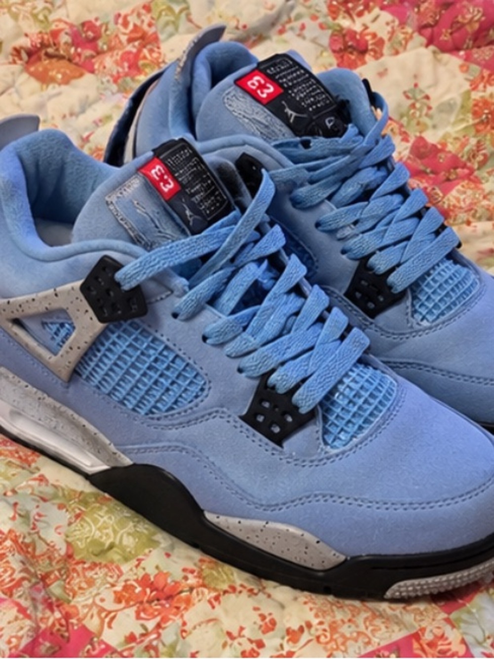 Jordan womens Light Blue and Black Retro , like new